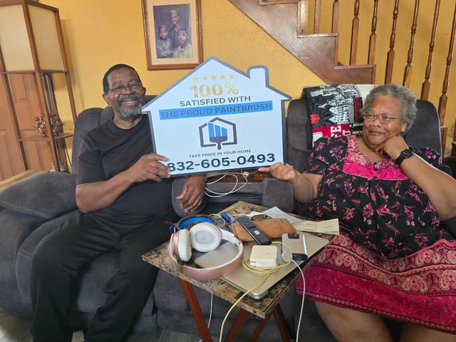 Happy customer — interior painting in Sugar Land, TX