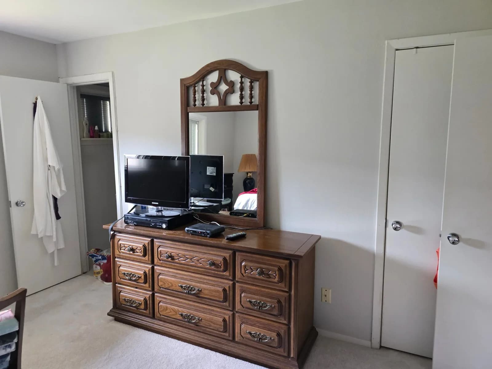 Freshly painted bedroom in Gail's West Houston home