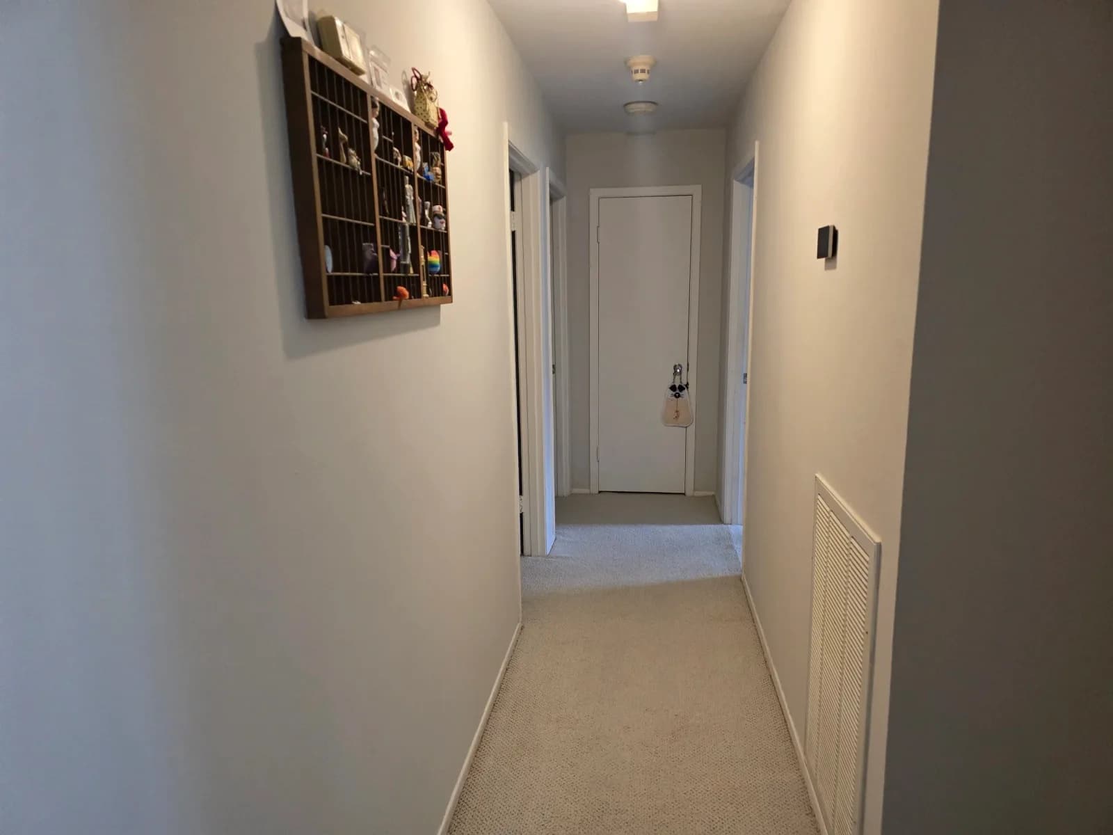 Freshly painted hallway in Gail's West Houston home