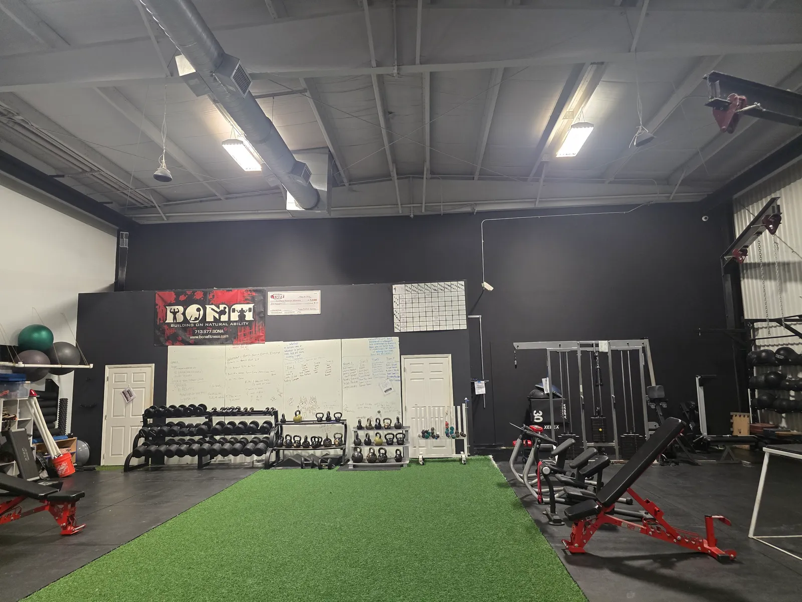 Commercial gym interior repainted by The Proud Paintbrush