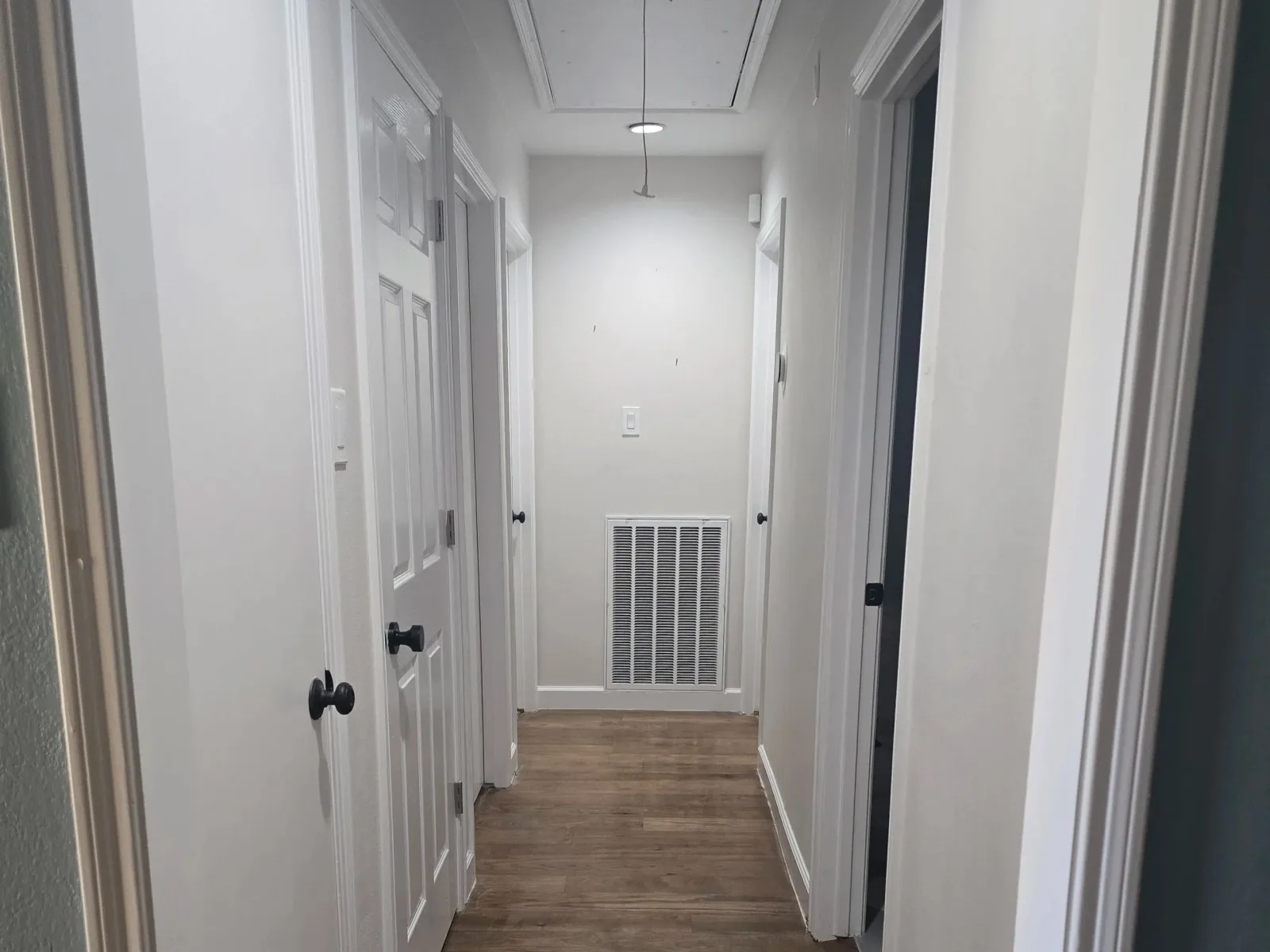 Freshly painted hallway doors west houston TX interior painting 1