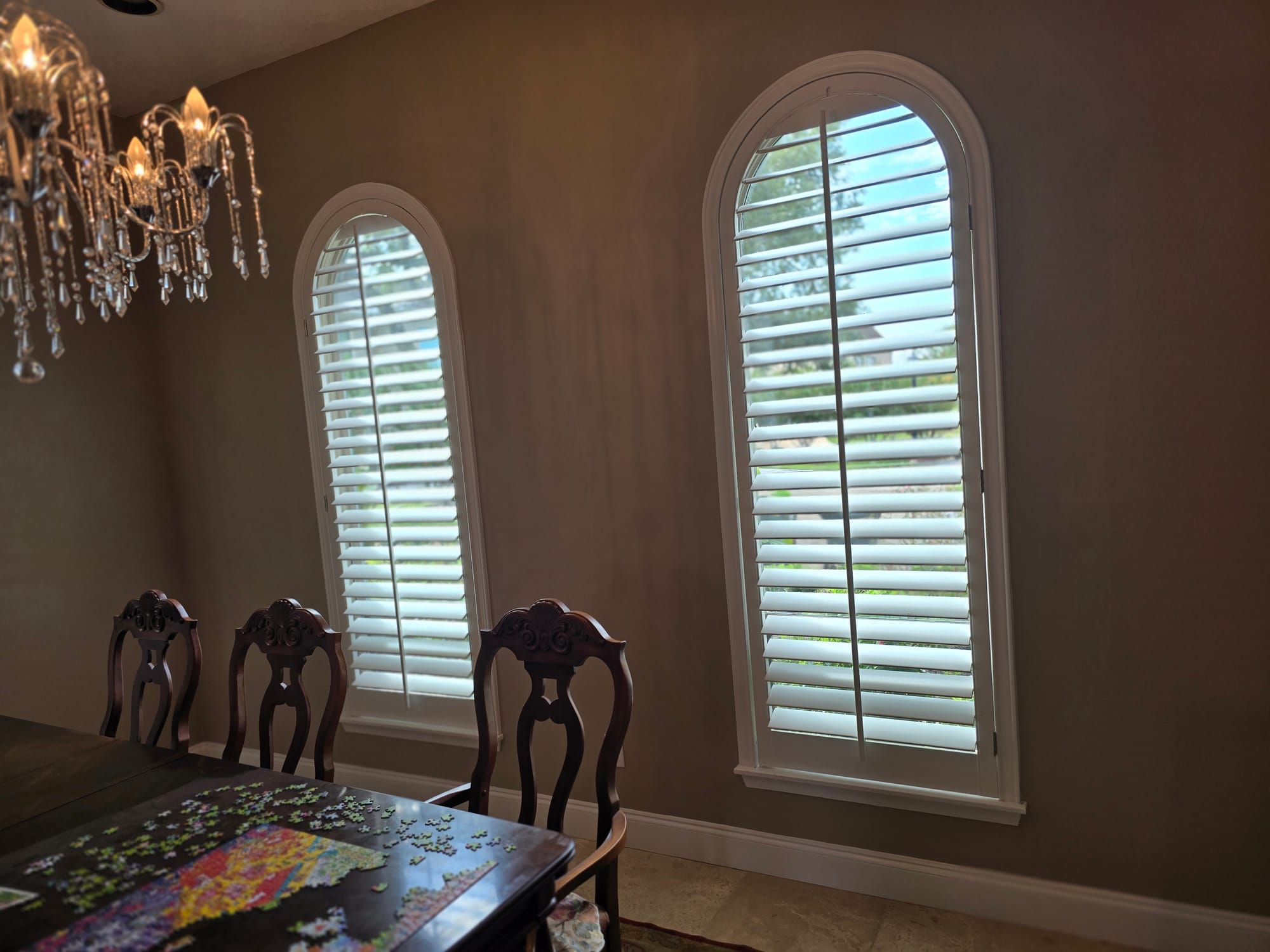 Taupe Dining Room Wall Repaint in West Houston, TX by The Proud Paintbrush