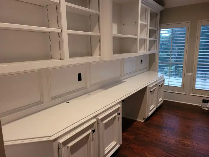 Built in cabinet painting sugar land texas
