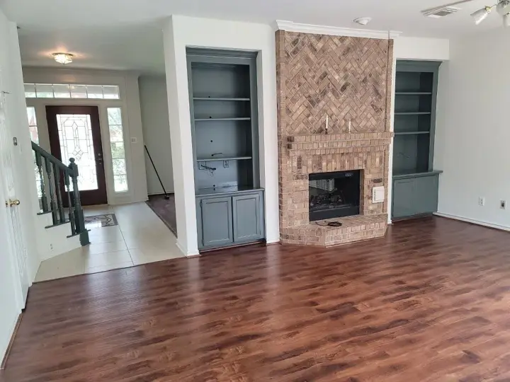 Interior dining area repaint featuring smooth wall finishes and neutral tones designed to complement natural light and surrounding spaces.